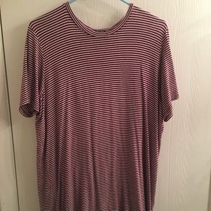 striped t-shirt dress
